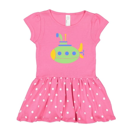 

Inktastic Cute Green Submarine Gift Toddler Girl Dress
