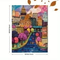 thumbnail image 3 of Cityscape Canvas Wall Art/Decorative Painting，Suitable for Living Room，Office，Hallway，Dining Room Decoration., 3 of 8