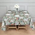 thumbnail image 3 of Maltese Dog and Flower Floral Square Tablecloth,Waterproof Square Table Cover,Wipeable Spillproof Washable Table Cover for Home Kitchen Party Decor 42"X42"(107x107cm), 3 of 6