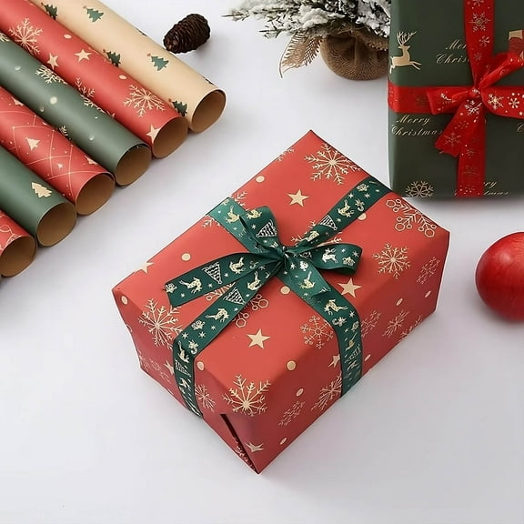 ufehgfjh up to 65% Off Christmas Decorations Bronzed Ribbon Wapiti Christmas Tree Decorations Ribbon Gift Wrap Ribbon