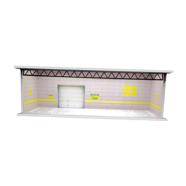lionlar Vitrine de Modèle de Voiture 1/64 Décoration d'Assemblage DIY Scénario Miniature Style B