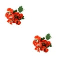 thumbnail image 3 of Bearachild Flores artificiales Bajo mantenimiento y larga duración Decoración floral amplia JH1241 Rojo 2Conjunto, 3 of 6