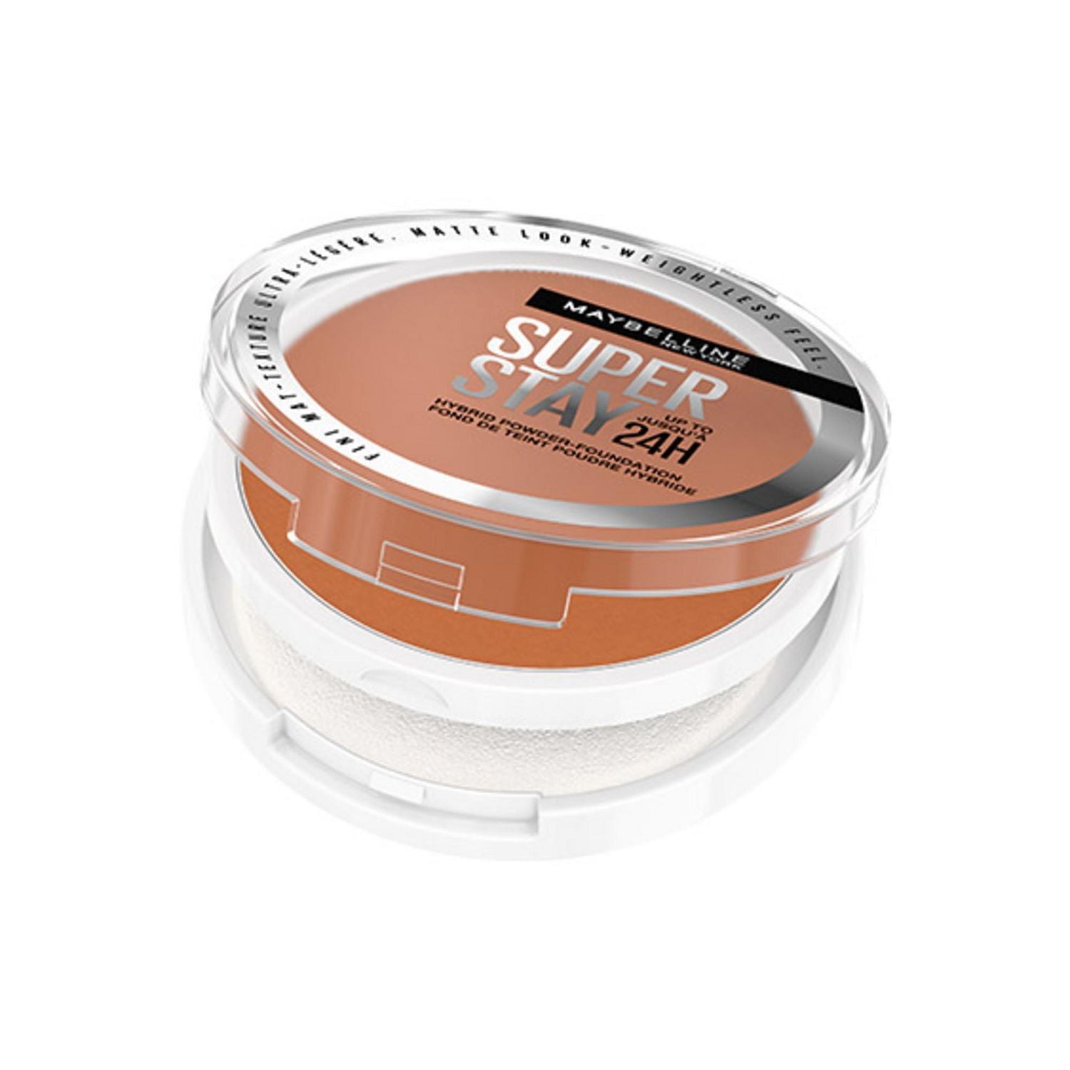 Maybelline Super Stay 24 Hour Hybrid Powder Foundation, Waterproof, Vegan, Mattifying, 120, 6g, longwear powderfoundation