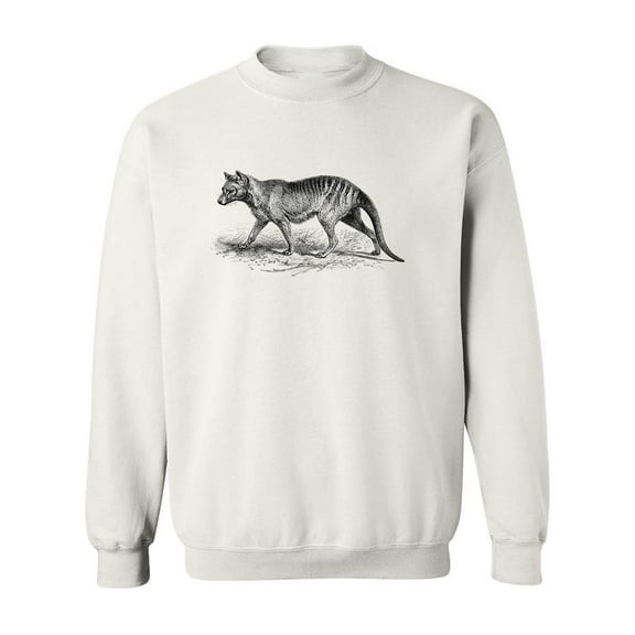 Tasmanian Wolf Sketch Sweatshirt Men -Image by Shutterstock, Male Small