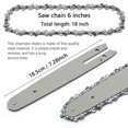 thumbnail image 2 of Pieces 6 Inch Chainsaw Chains Small Chainsaw Guide Bar for Garden Tools, 2 of 5