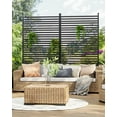 thumbnail image 2 of Ourlova 72"x36" Freestanding Metal Outdoor Privacy Screen, Heavy-Duty Rust-Resistant Decorative Patio Fence Panel with Weatherproof Design, 2 of 8