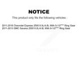 thumbnail image 2 of Transit Auto Front Rear Hub Bearing Assembly Coated Disc Brake Rotor and Ceramic Pad Shoe Kit (10Pc) for Car Chevrolet Express 2500 GMC Savana with 9-1/2" Ring Gear 6.0L/4.8L - (Left Right) KBB-111383, 2 of 10