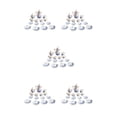 thumbnail image 2 of maskred Mini House Tableware Set Miniature Kitchen Ornament Interesting 1/12 Scale Scene Layout Dinnerware Kit Models Props Blue flower 5Set, 2 of 6
