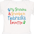 thumbnail image 4 of Inktastic Nebraska Grandma Loves Me Boys or Girls Long Sleeve Baby Bodysuit, 4 of 5
