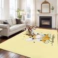 thumbnail image 3 of Yellow Gnomes Area Rug 8x10 Washable Rug Non Slip Spring Bees Daisy Honey White Floral Large Area Rug Soft Stainresistant Indoor Floor Carpet for Living Room Bedroom Home Office Dining Room Nursery, 3 of 8