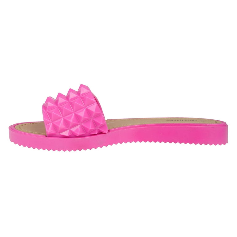 Fuchsia flat 2025 sandals