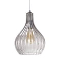thumbnail image 4 of Aspen Creative 61039-2 Réglable 1 Lumière Mini Suspension Plafonnier, Design Transitionnel en Finition Chromée, Abat-Jour en Verre Fumé, 8 5/8" de Large, 4 of 4