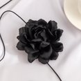 thumbnail image 2 of Yoyauz Bohemian Flower Choker Long Wrap Tassel Floral Choker Necklace Handmade Faux Tulle Rose Tie Necklace Party Wedding Accessories, 2 of 7