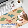 thumbnail image 4 of Long Mouse Pads for Desk,Beige Dinosaur Text Pattern Desk Mats on Top Of Desks, Desk Mouse Pad Extra Large with 3mm Non-Slip Base and Stitched Edge for Gaming,Office,Work,Home 31.5"x15.7", 4 of 6