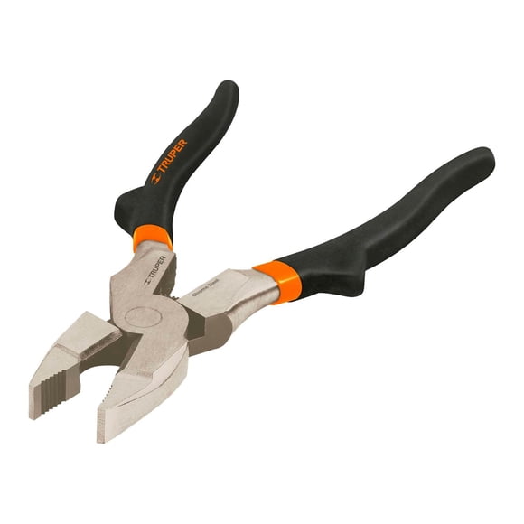 Pinza profesional p/electricista 8" alta palanca,mgo vinil Truper Truper T210-8