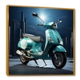 thumbnail image 2 of Designart "Retro Colorful Scooter" Scooter Floater Framed Wall Decor, 2 of 5