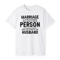 thumbnail image 3 of Marriage Is A Relationship In Which One Person Is Always Right And The Other Is The Husband T Shirt Funny Quote Tee Gift For Men Women, 3 of 5