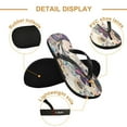 thumbnail image 3 of YAZAOOSummer Flip Flops Creatively Cosmic Floral Dance Simple Beach Sandals, 3 of 8