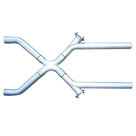 - Pypes Performance Exhaust XVX10 Exhaust X-Pipe Kit; Intermediate Pipe 2.5 in. Crossover; 3 in. Collector Flange At Each Of The Cutouts; Hardware Incl.; Natural 409 Stainless Steel;