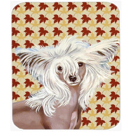 Chinese Crested Fall Leaves Portrait Mouse Pad  Hot Pad or Trivet price history on PriceWatchPro
