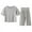 Gray, variant on Agkizg Toddler Baby Boys and Girls Summer Pajama Sets,Sleepwear for Kids,Toddler Kids Boys Girls Fashion Cute Solid Color Soft Half Sleeve Top Pants Home Wear Suit Beige 2 Years