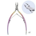 thumbnail image 3 of Electroplated Nail Clippers Dead Skin Fork Tweezers Manicure Polishing Tool, 3 of 5