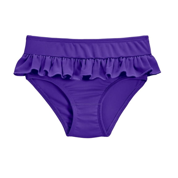 Girls UPF 50  Ruffle Swim Briefs | Purple