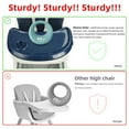 thumbnail image 6 of PUEDO 4-in-1 Baby High Chair Portable Toddler Dining Chairs Eat & Play Convertible Highchair with Adjustable Tray, Blue, 6 of 8