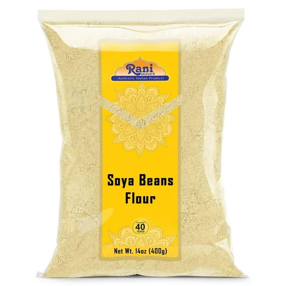 Rani Soya Beans Flour (Soy flour) 14oz (400g) ~ All Natural | Vegan | Gluten Friendly | NON-GMO | Indian Origin