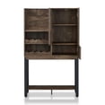 thumbnail image 3 of Pemberly Row Transitional Wood 8-Bottle Wine Cabinet in Reclaimed Oak, 3 of 7