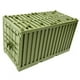 thumbnail image 1 of Estuche de almacenamiento educativo de bloques de construcción de contenedores de envío, juguete verde, 1 of 11