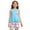 Blue#9527, variant on BOOMNY Girls 2 Peice Outfit Set Summer Clothes Set for Girls Sleeveless Butterfly Graphic Tops Shorts Cozy Kids Dailywear