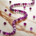 thumbnail image 2 of Bead Landing Purple Matte Agate Round Beads, 12 Pack, 2 of 3