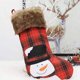 thumbnail image 3 of Yuarrent Rejilla Calcetín de Navidad Papá Noel Muñeco de nieve Pinup Imagen Árbol de Navidad Bolsa de regalo Inicio Calcetines de Navidad Colgante Kits de decoración para fiestas Muñeco de nieve Yuarrent HA069957-02, 3 of 6