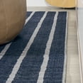 thumbnail image 6 of JONATHAN Y WASHABLE 8 x 10 Area Rug, Rand Distressed Stripe - Navy/Gray, WSH119A-8, 6 of 6