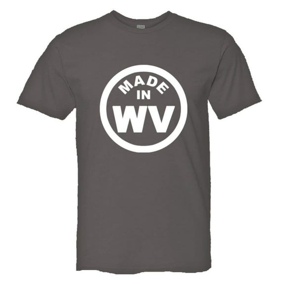 PleaseMeTees™ Mens From Born Made In West Virginia WV Logo Label HQ Tee