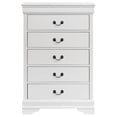 thumbnail image 3 of Louis Philippe 5-drawer Bedroom Chest White, 3 of 13
