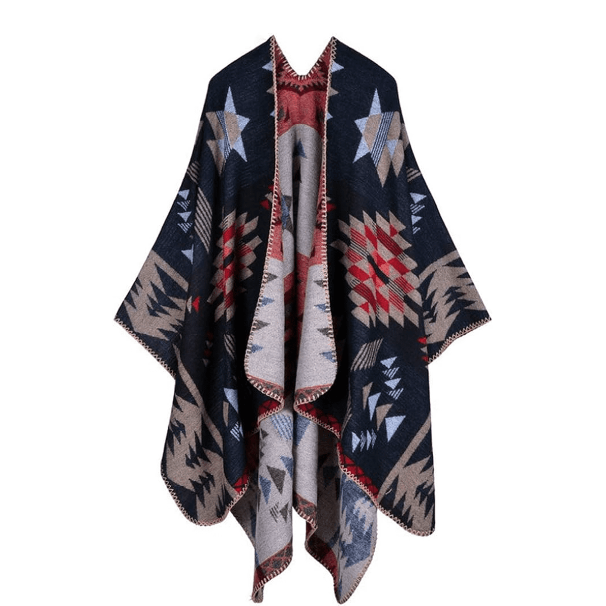 Cárdigan De Talgrande Pamujer Cárdigan De Punto Con Bloques De Color Asimetricorayas Navidad Cafe Oscuro Xxl