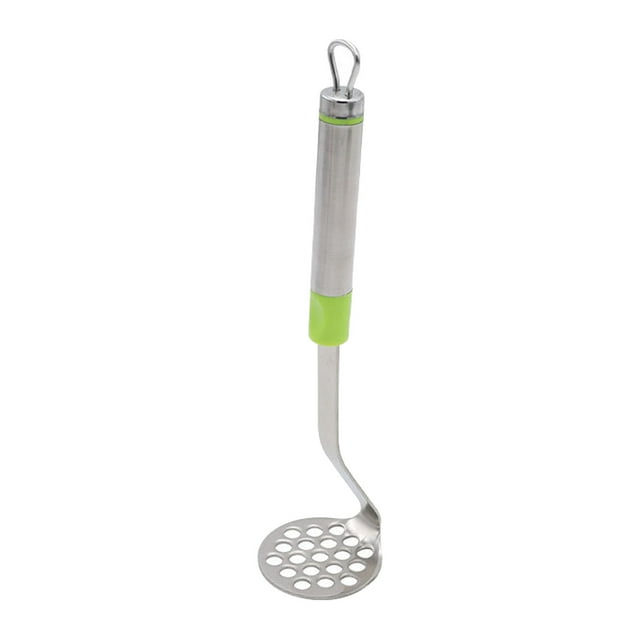 Binwennn Stainless Steel Potato Mashers Quality Thickened Potatoes Mud Manual Crusher Kitchen Fruit Vegetable Cutter Tools Handheld Garlic Soft Skin Peeler Manual Hand Mixer Mincing Garlic Garlic