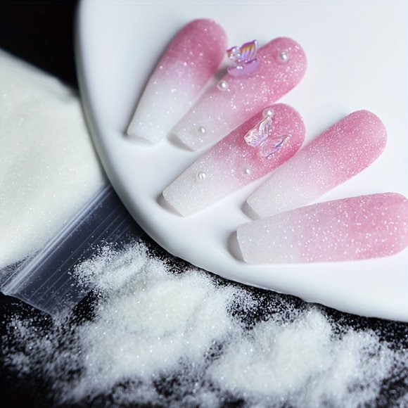 0.35oz Shining Sugar Powder Nail Art Glitter Dust Starlight Effect Pigment Winter Decoration UV Gel Nail Polish Supplies For Christmas