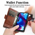 thumbnail image 2 of Ancove for Motorola Moto G Stylus 5G 2023 Wallet Case,Business Stitching Pattern PU Leather [RFID Blocking] Credit Card Slots Kickstand Shockproof Magnetic Flip Cover Case ,Darkbrown, 2 of 7