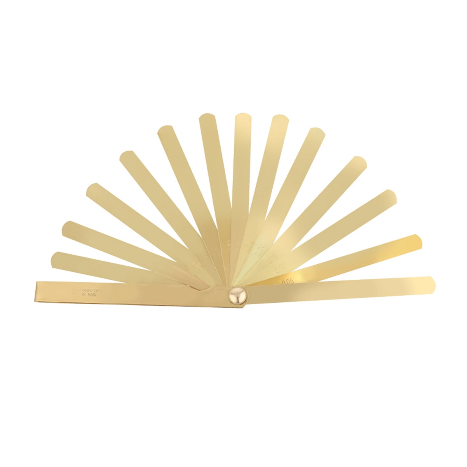 High Precision Metric Thickness Feeler Gauge 0.05-1m 13 Blades Brass Measuring Tool For Width Gap For Designers Engineers ,Easy to Use