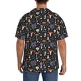 thumbnail image 3 of Gukieu Mushroom Print Men's Short-sleeved Shirts, Button-down Pocket Shirts, T-shirts, Beach Vacation Travel Summer Clothing-Medium, 3 of 5