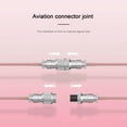 thumbnail image 5 of Giunmcul up to 45% Off Coiled USB C Cable for Gaming Keyboard Double-Sleeved Mechanical Keyboard Cable with Detachable Metal 1.5M USB-C To USB-A, 5 of 5