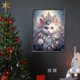 thumbnail image 3 of 5D DIY taladro redondo completo diamante pintura diamante gato kit decoración del hogar 30x40cm, 3 of 9