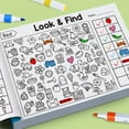 thumbnail image 4 of Lunxisen 4 Pcs Kids Search and Find Activity Book Interactive Puzzles for Travel Entertainment, 4 of 4