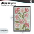 thumbnail image 4 of Stupell Industries Eclectic Pink Whimsy Midcentury Flowers Black Floating Frame Canvas Art, 17 x 25, by Martina Pavlova, 4 of 8