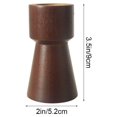 thumbnail image 2 of unbranded  2 Pcs Tealight Wooden Candle Holder Centerpieces for Table Decoration, 2 of 8