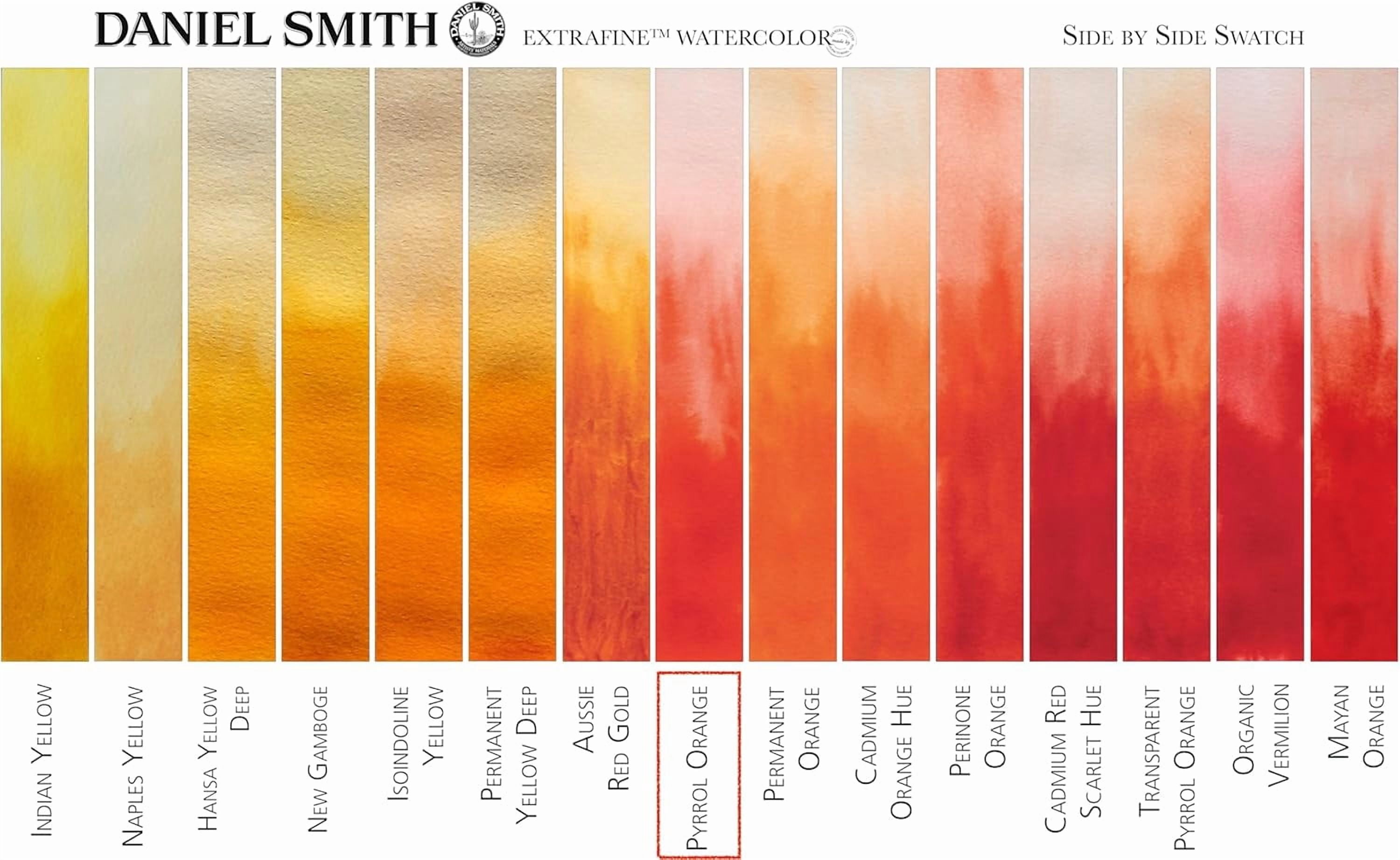 JJEAN-Daniel Smith Extra Fine Watercolor Paint, 15ml Tube, Pyrrol Orange, 284600126, 0.5 Fl Oz (Pack of 1)