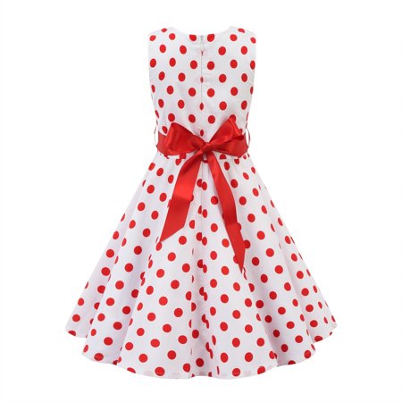 

PEASKJP Mini Dress Children Girls Summer Short-Sleeved Chiffon Flowy A-Line Pageant Dress White 11-12 Years
